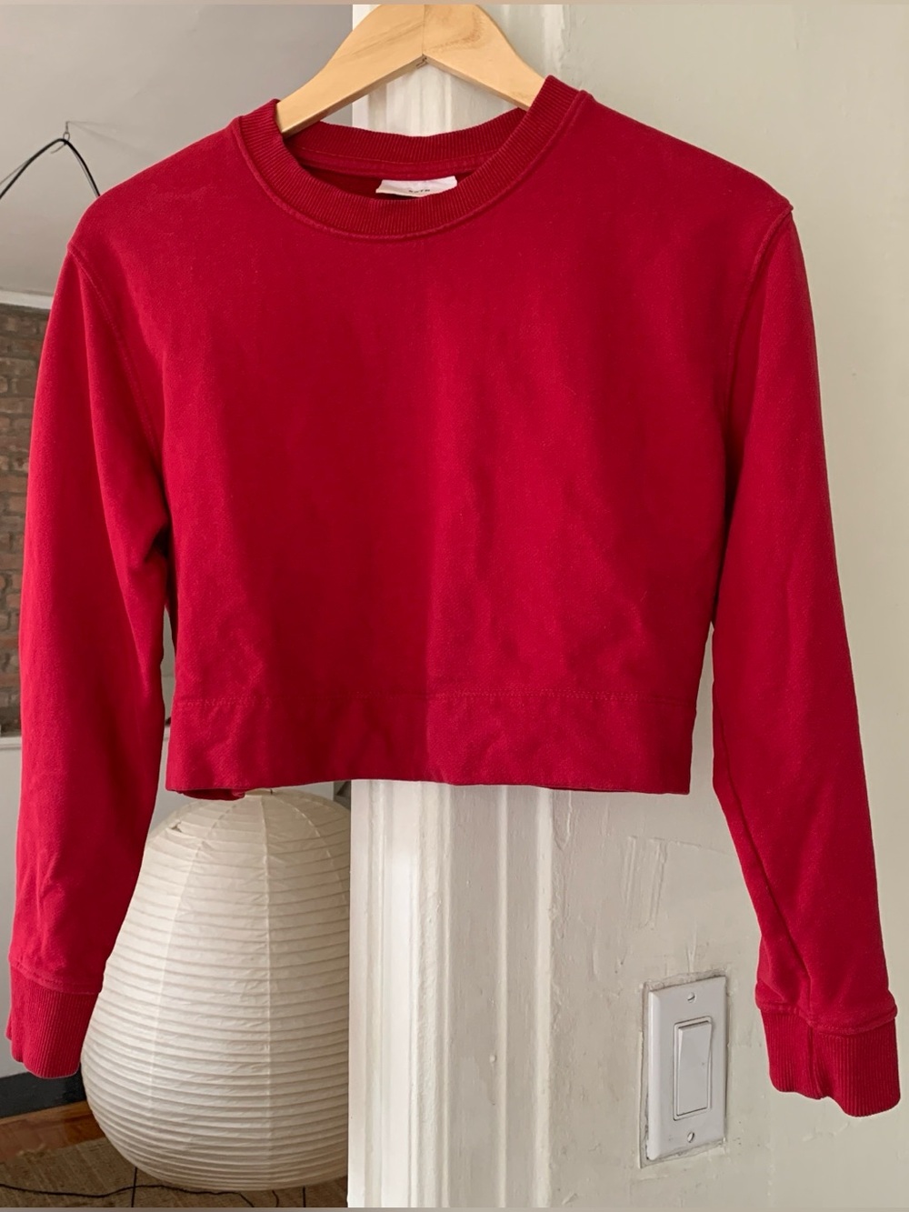 Kotn Cropped Red Sweater L